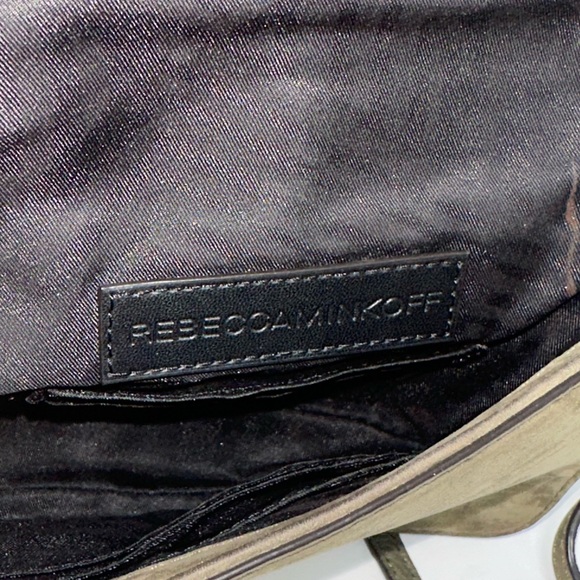 Rebecca Minkoff Olive Green  suede mini crossbody. 250 Retail. - Picture 7 of 14